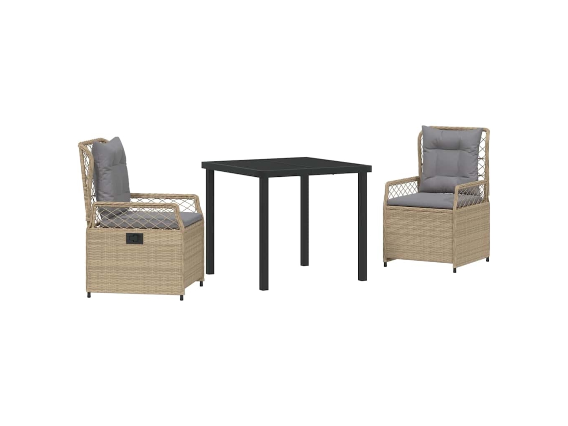 Conjunto de muebles de jardín de 3 piezas HARLANV1
