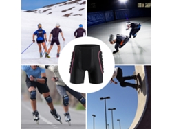 2026rebe-pantalones Cortos Acolchados Com Proteção De Cintura E Glúteos Para Snowboard, Esqui, Patinação E Montaria Feminina