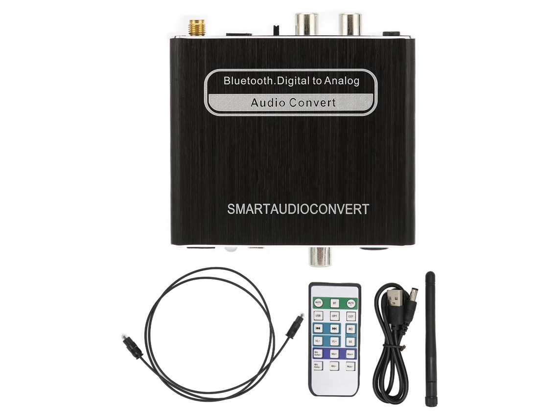 Conversor De Áudio Bluetooth Adaptador Decodificador Digital Para Analógico Fibra Coaxial Para Home Theater