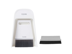 Rebe-set De Escoba Y Recogedor Mini Portátil Herramienta De Limpieza Para Mesa Hogar Cepillo De Limpieza Gris Blanco