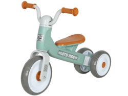 Bicicleta de equilibrio para bebés de 12 a 36 meses, ruedas silenciosas, manillar giratorio de 60°, color verde.