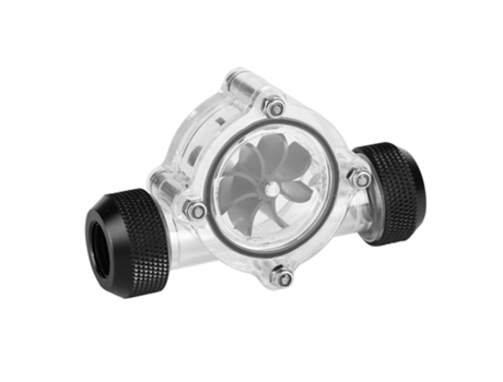 G1/4 con rosca hembra a conector de medidor de flujo hembra para refrigeración por agua de PC 8 ventiladores con conductos negro