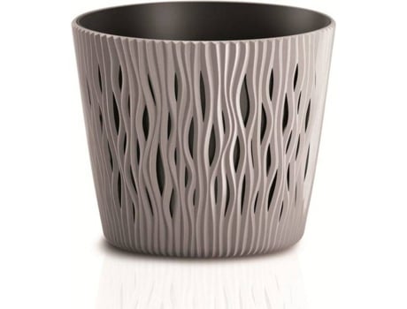 Maceta PROSPERPLAST Sandy Round (Beis - 18.9 x 18.9 x 16.5 cm)