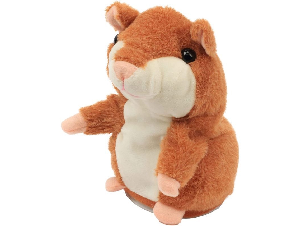 Hámster Parlante Que Repite Lo Que Dices. Peluche Interactivo. Regalo Para Niños. Marrón. 15 Cm.