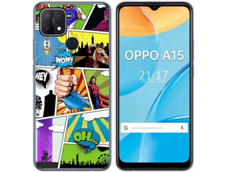 Carcasa Oppo A15 TUMUNDOSMARTPHONE Comic Multicolor