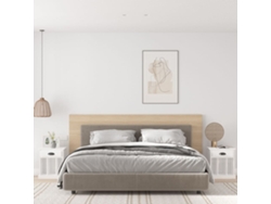 Mesitas de Noche 2 Pzs 43X36X50 Cm Blanco Brillante