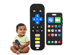 Juguetes Para La Dentición Del Bebé, 2 Piezas, Forma De Control Remoto, Para Bebés De 3 A 18 Meses Czhhmart