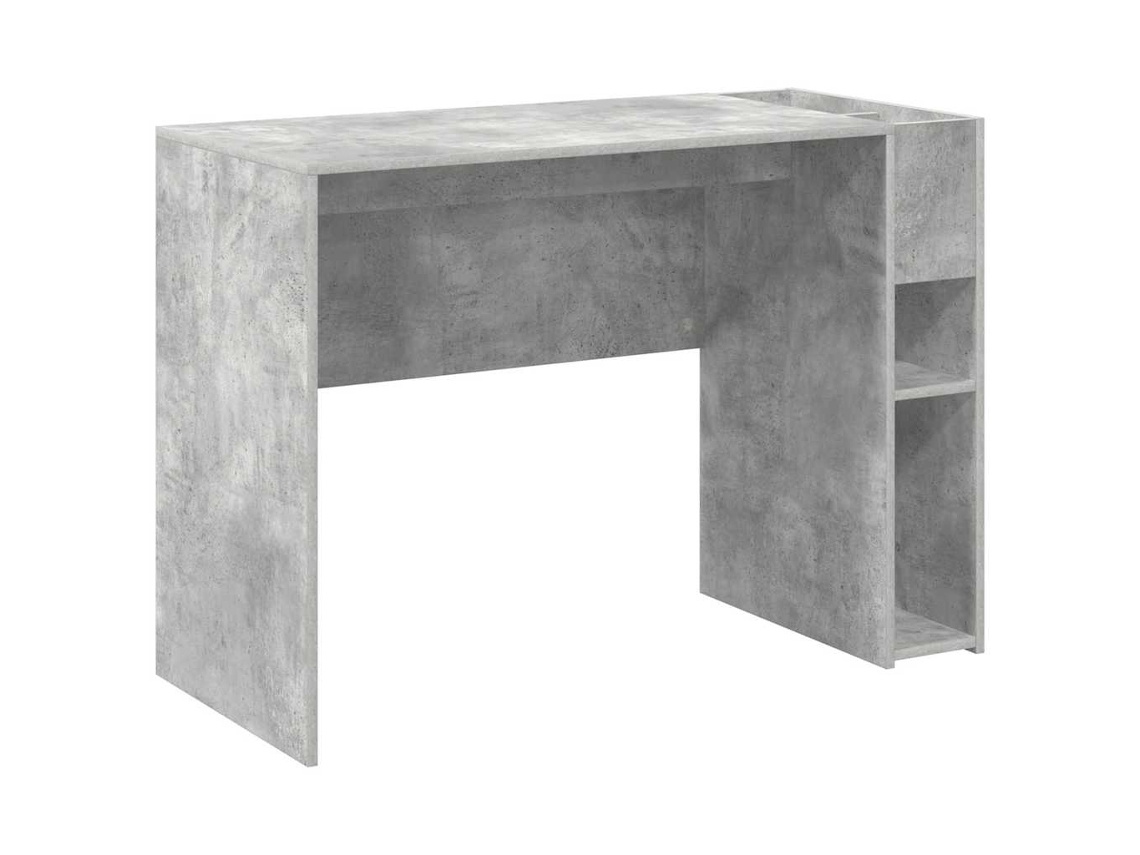 Escritorio gris | Escritorio de escritura de 109 x 50 x 78 cm, madera tratada.