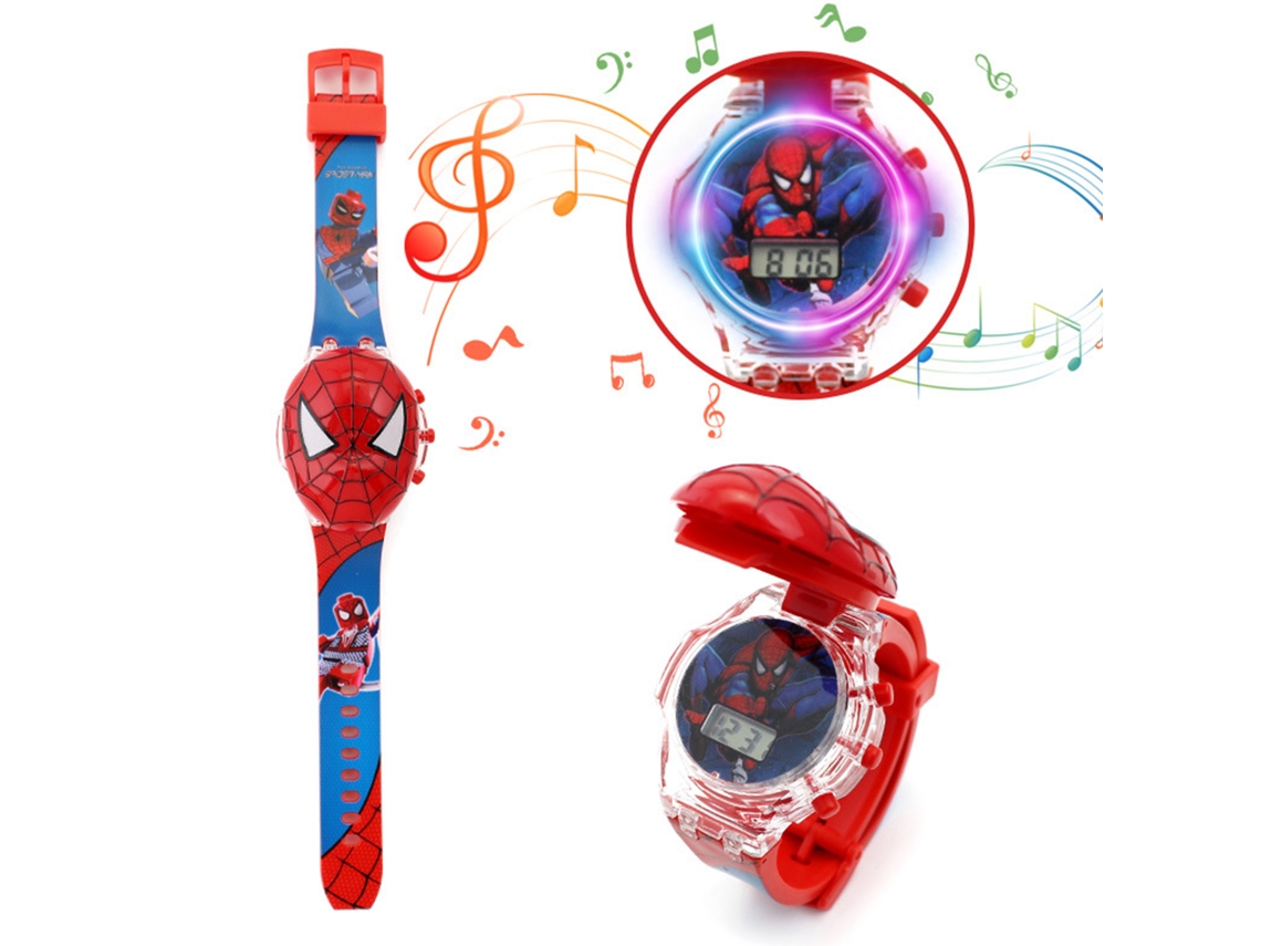 Ats-reloj De Volteo Musical Infantil Con Luces Coloridas Y Diseño De Dibujos Animados