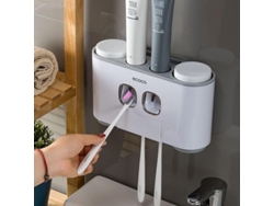 Soporte De Pared Para Cepillos De Dientes Con Dispensador Automático De Pasta Dental - Accesorios Para Organizar El Baño