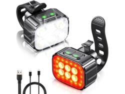 Luz Recargable Usb Para Bicicleta, Clasificación Ip65, 8+12 Modos.