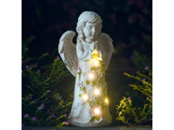 Figura De Ángel, Energía Solar, Resina Resistente Al Agua