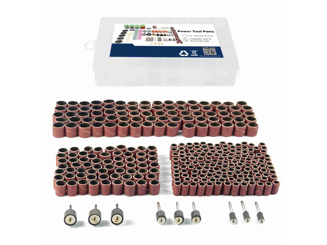 Kit De Cilindros De Lijado De 338 Piezas Con Accesorios Para Pulido Y Herramientas Rotativas.