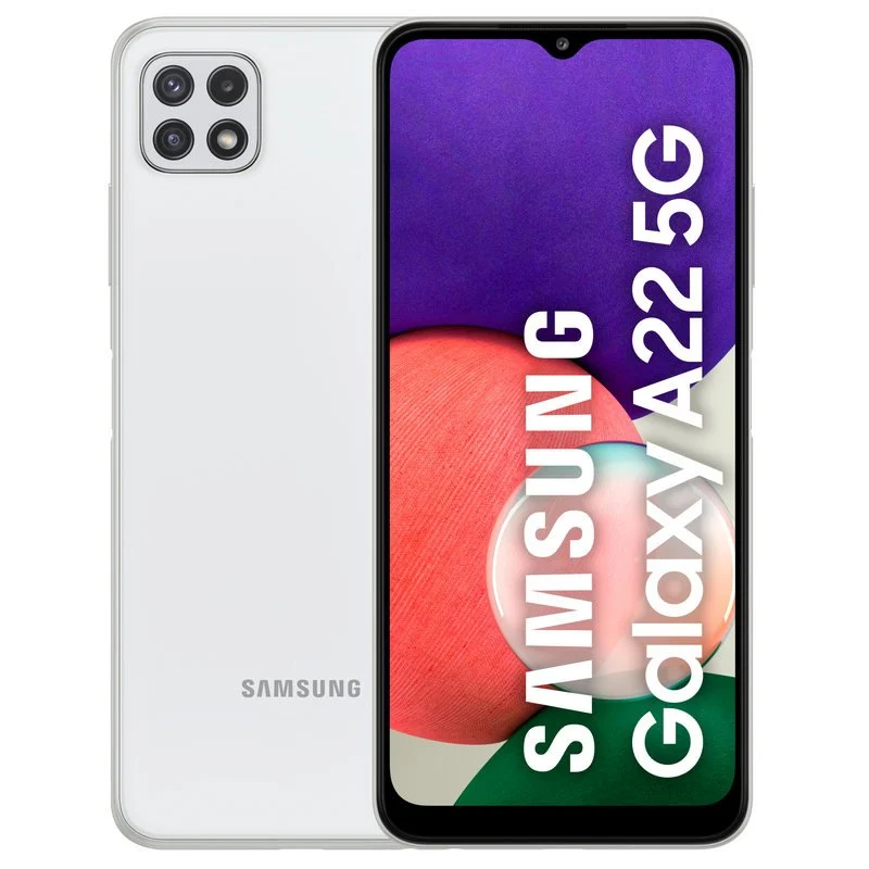 SAMSUNG Galaxy A22 5G 128Gb A226B Ds Blanco Grado C Plus Smartphone Reacondicionado Señales de Uso