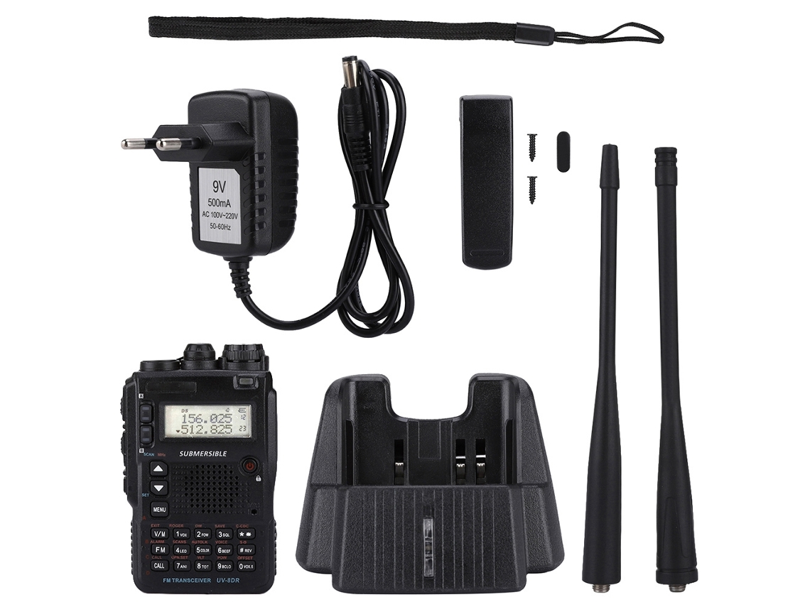 Walkie Talkie de 5 W con radio VHF/UHF de doble banda
