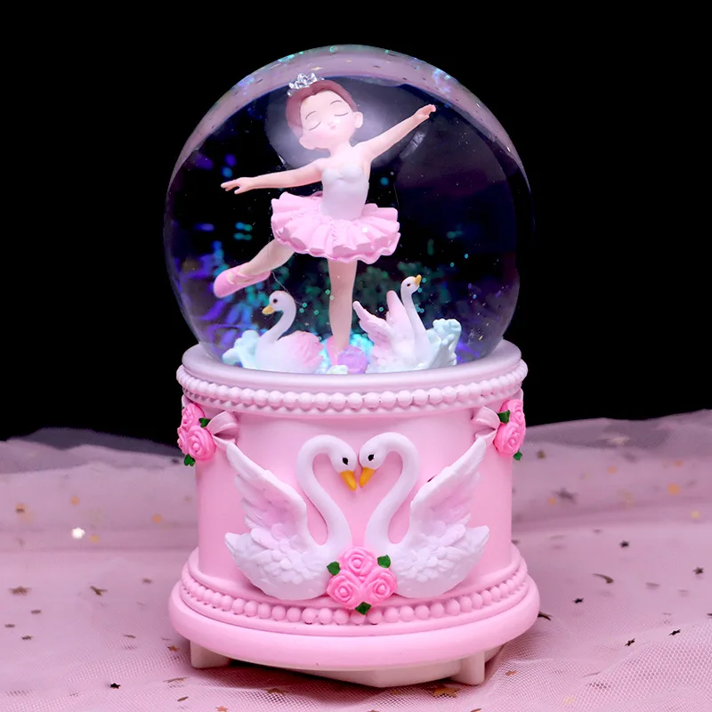(estilo 12) Caja De Música Con Bola De Cristal De Bailarina, Regalo De San Valentín