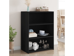 Aparador De Madera De Ingeniería Negro 70x41x93 Cm