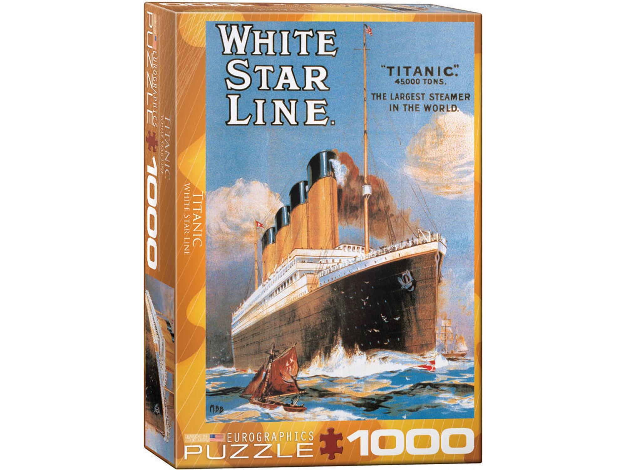 Puzzles EUROGRAPHICS Titanic White Star Line 1000 pcs (1000 piezas)