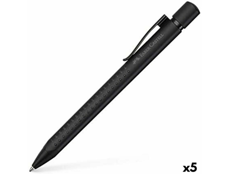 Bolígrafo FABER-CASTELL grip edition xb Negro 5 unidades