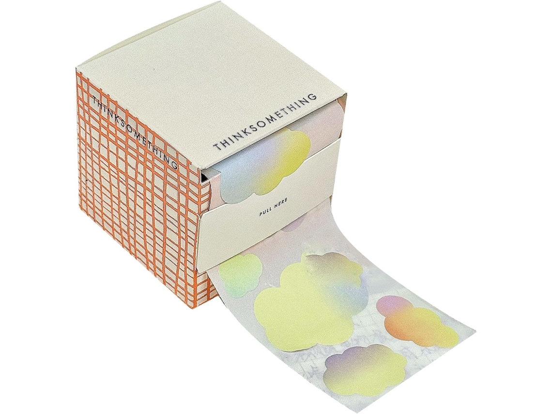 Papel Adhesivo Único Con Diseño De Nubes, De 7 Cm X 7 Cm, Fácil De Usar Para Estudiantes.