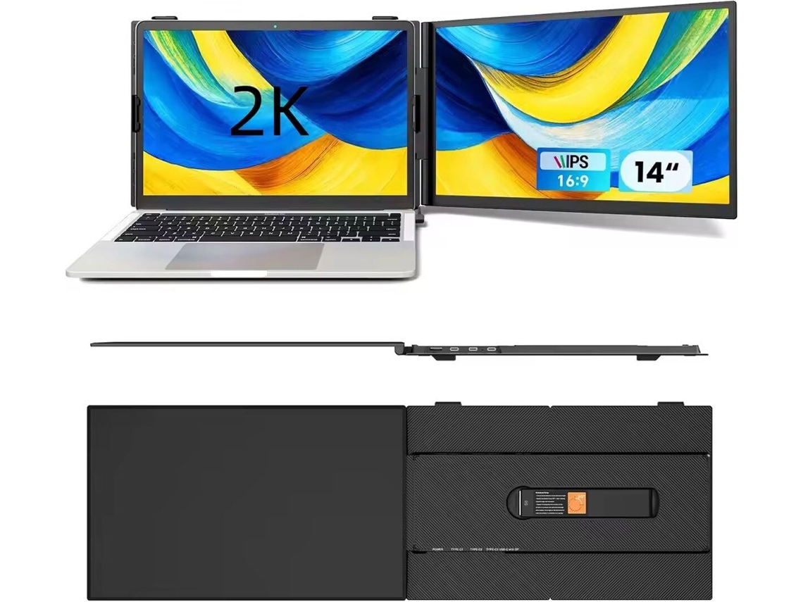 Monitor Uperfect 14 Pulgadas Ips 2k 60hz Freesync Pantalla Portátil Extendida
