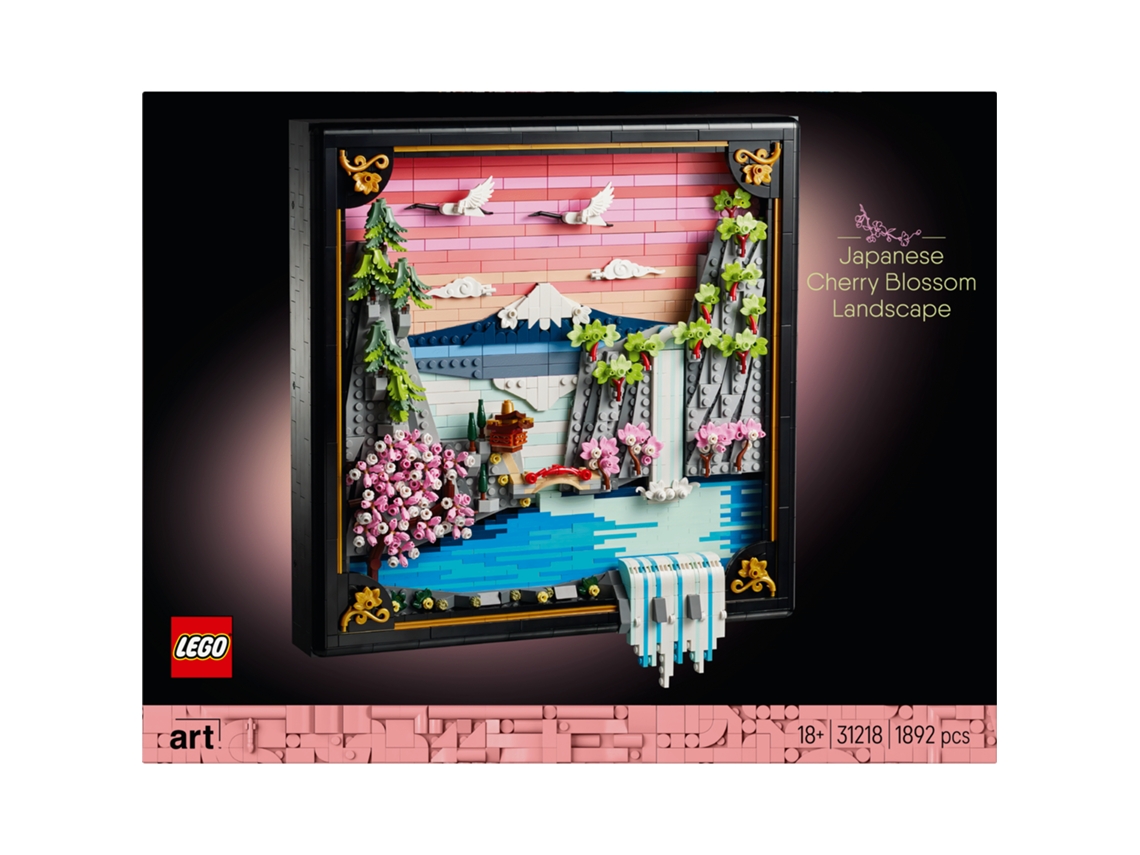 Lego® 31218 Art Paisaje Japonés Con Cerezos – Set 3d Y Objeto De Decoración Para Adultos