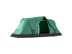 Tienda De Campaña Para 5-6 Personas, Tipo Túnel, Poliéster Verde Militar, 4,55 X 2,3 X 1,8 M