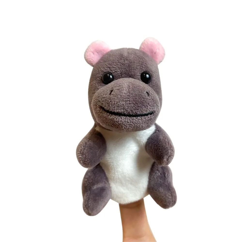 (hipopótamo) Serie De Peluches Con Títeres De Dedo Para Juegos De Rol Y Narración De Cuentos.