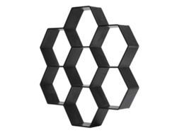 Moldes de hormigón para escalones hexagonales de jardín