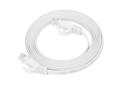 Cable Ethernet Gigabit Cat6 De 2 M, Plano, De Cobre, Par Trenzado, 8 Núcleos, Rj45 Para Red.
