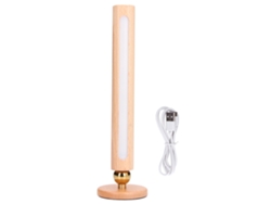 2026-lámpara De Pared De Madera Giratoria 360° Usb Recargable Brillo Ajustable Portátil Magnética Para Dormitorio Pasillo