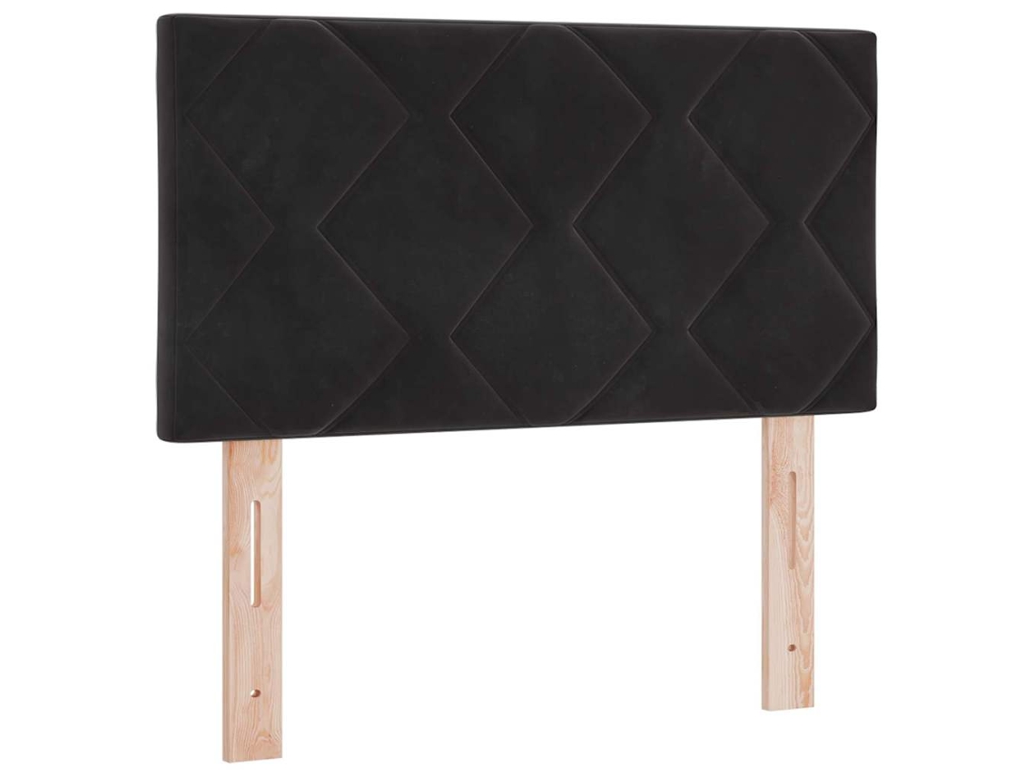 Cabecero de terciopelo negro 80 cm MAISON EXCLUSIVE