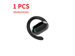 Auriculares Inalámbricos Bluetooth (negros) Con Micrófono, Diseño Con Gancho Para La Oreja, Música Hifi, Cancelación De Ruido.
