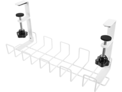 Soporte para la gestión de cables bajo el escritorio, organizador de cables de hierro macizo, fácil instalación sin herramientas. SFUSHOS