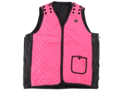 Chaleco Calefactable Eléctrico Usb Con Mezcla De Algodón Y Poliéster Para Actividades Al Aire Libre En Invierno, Color Rosa.