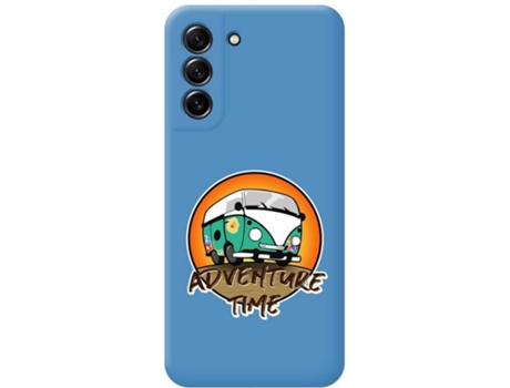 Carcasa Samsung Galaxy S21 FE 5G TUMUNDOSMARTPHONE Silicona Líquida Dibujos Adventure Time Azul