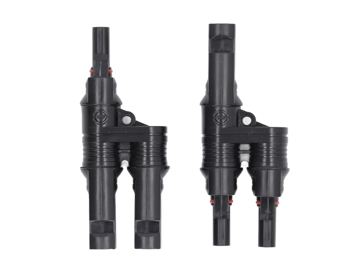 par de conectores solares DC 1000 V 50 A IP67, adaptador macho hembra en TEH impermeable