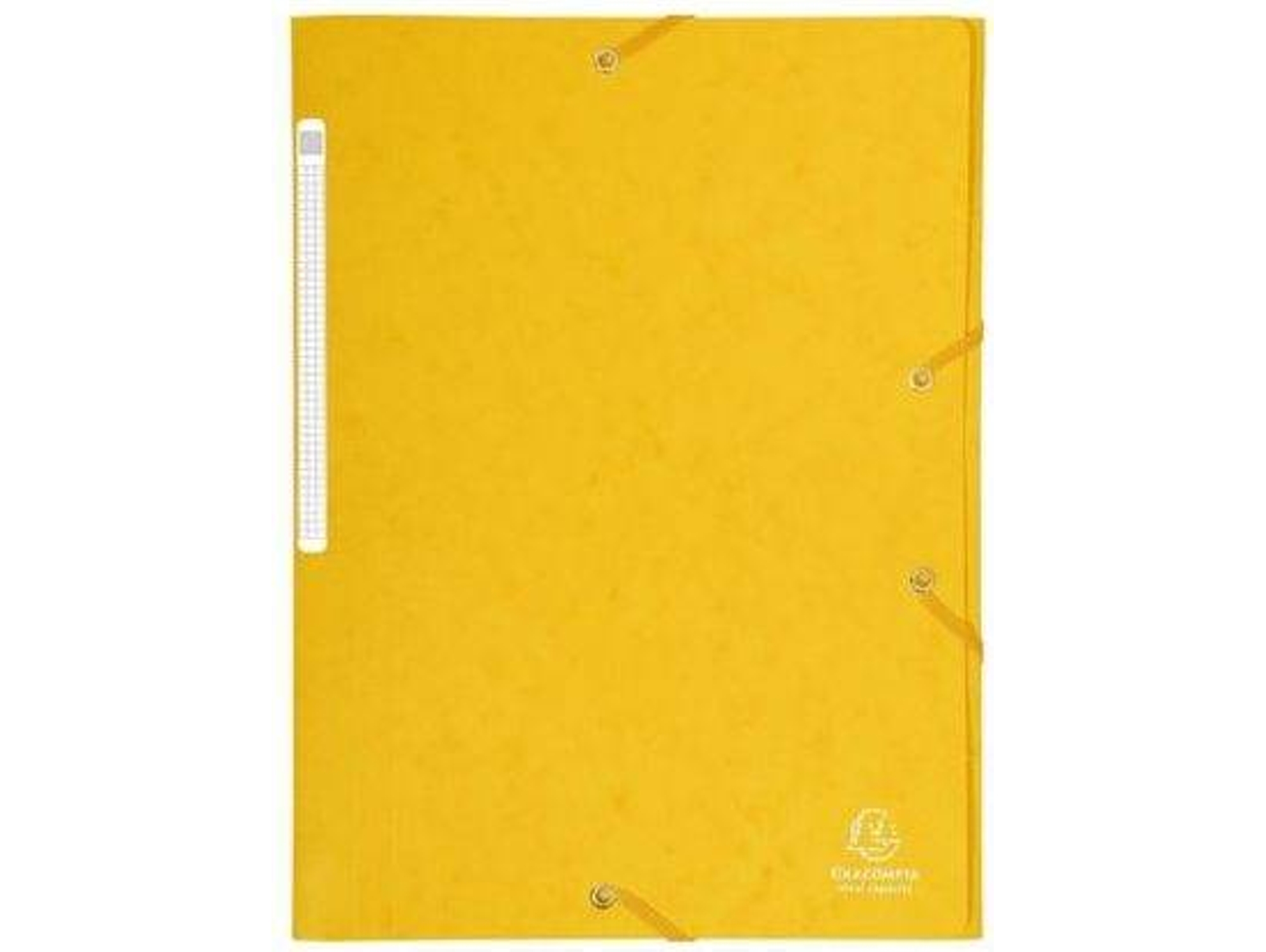 Carpeta de Cartón A4 EXACLAIR Amarillo con 3 Pestañas (150 Hojas)