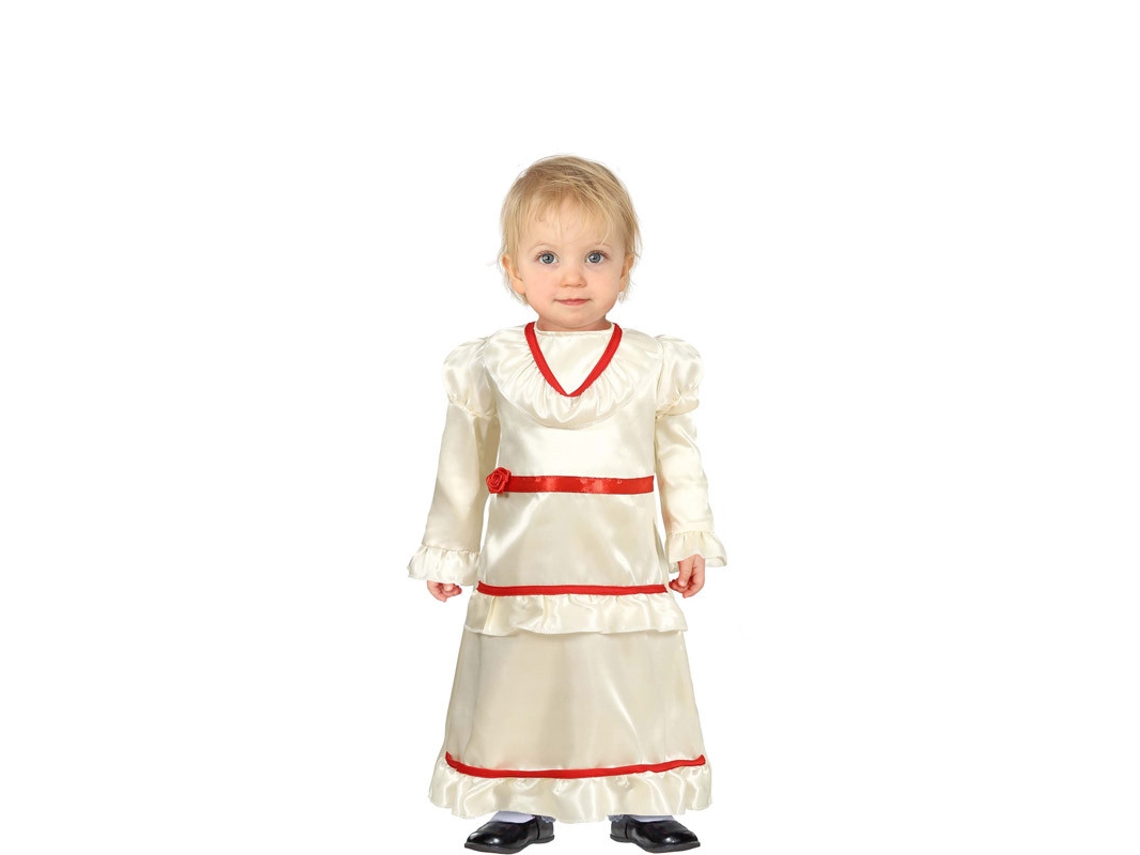 Disfraz de Bebé GUIRCA Boneca con Vestido Blanco (12 - 18 meses)
