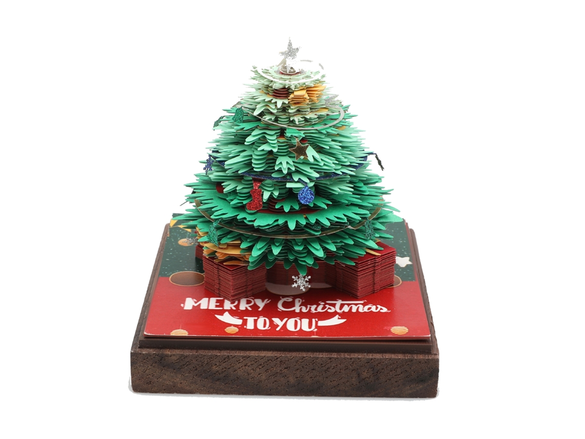 Bloc de notas Chrui con árbol de Navidad en 3D