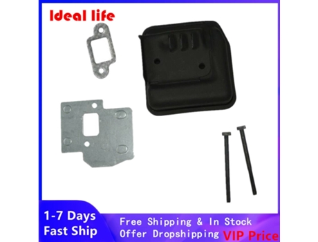 Juego de 5 piezas de silenciador de escape compatible con Stihl Ms210 Ms230 Ms250 021 023 025, accesorios de repuesto para motosierra, pernos, plac...