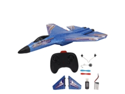 -avión De Control Remoto Rc Fácil De Montar Altura 100m Prevención De Colisiones Juguete Azul