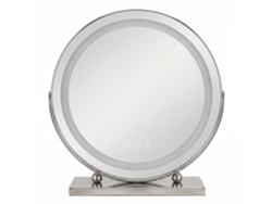 Espejo Rea Make-up Chrome 40cm Led