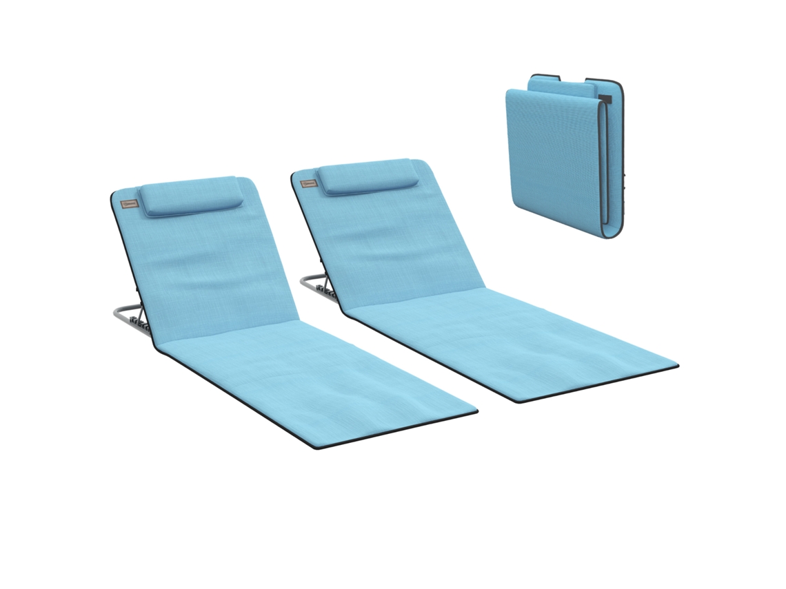 Juego de 2 vasos plegables MDUG con asa, 142x51x40cm