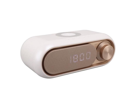 HURRISE Despertador Digital con Carga por Cable Radio Despertador con Carga por Cable Altavoz LED Despertador Decorativo Péndulo Spray Ou