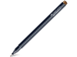 Marcador FABER-CASTELL Fino (Marrón Umbra - 0.4 mm)