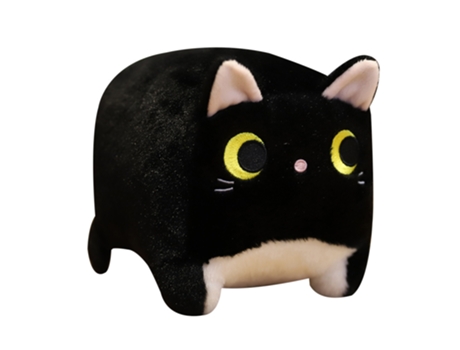 Peluche HXDZFX Gato Cuadrado Negro 23 Cm