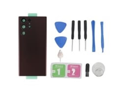 Tapa Trasera De Vidrio De Reemplazo, Tapa De Batería Y Carcasa Para Samsung Galaxy S22 Ultra 5g Rojo