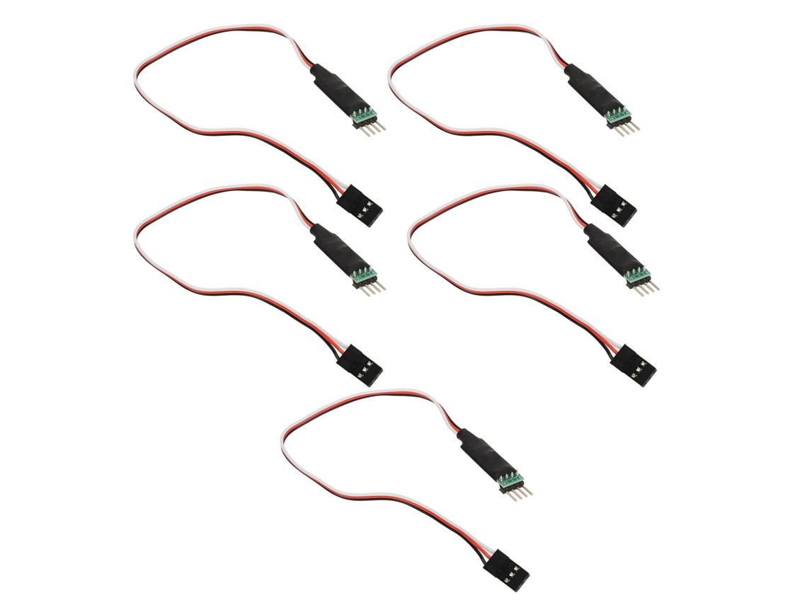 5 Unidades De Interruptores De Control Para Coches Rc Con Luz Intermitente, Receptor Ch3, Tercer Canal Inalámbrico Para Coches Rc.