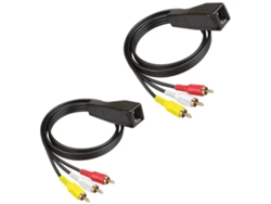 Cable Rj45 A 3rca, 3 Flores De Loto, Cable De Extensión Y Red, 305 Metros, Vídeo